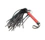 Latetobed Bdsm Line Flogger dimanta raksts un metāla aparatūra 39 cm sarkana