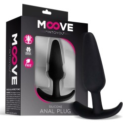Moove Silicone Butt Plug Small Black