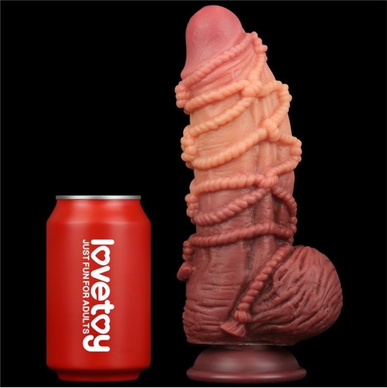 Lovetoy Dildo Dual Layer King Size Nature 9.5