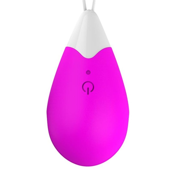 Drops Vibrating Egg Remote Control USB Silicone Purple