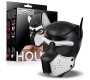 Intoyou Bdsm Line Hound Neoprene Dog Hood with Removable Muzzle White/Black One Size