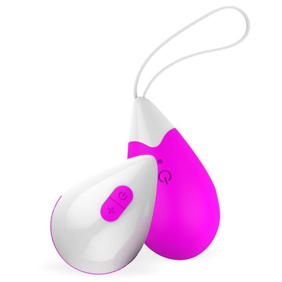 Drops Vibrating Egg Remote Control USB Silicone Purple