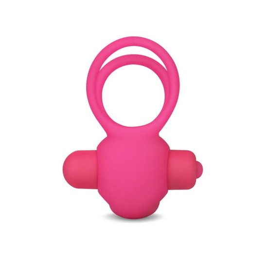 Lovetoy Dvigubas vibracinis žiedas Power Clit Duo Pink