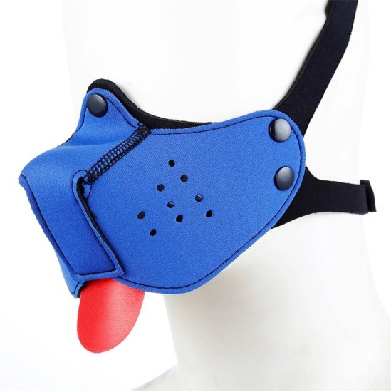 A-Gusto Neoprene Puppy Face Mask Blue