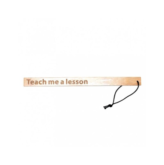 Bondage Play Paddle Teach Me A Lesson Bamboo