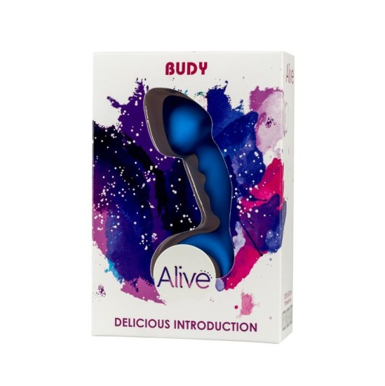Alive Butt Plug Budy Blue Silicone 13 cm