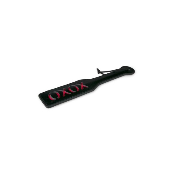 Easytoys Black Leather Paddle - XOXO