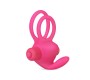 Lovetoy Double Vibrating Cockring Power Clit Duo Pink