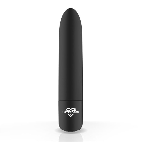 Latetobed Shoty Vibrating Bullet USB 10 Speeds Jaudīgs Motors Melns