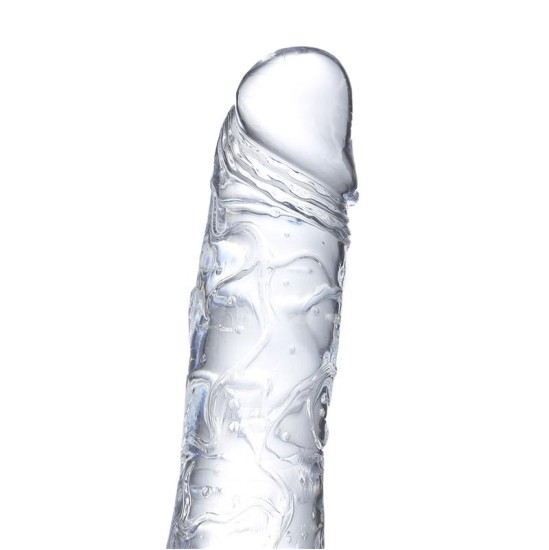 Glazed Reālistisks dildo kristāla materiāls 19 cm