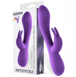 Intoyou Mauve Mauve Sašķidrināts Silikona Unibody Vibe USB Purple