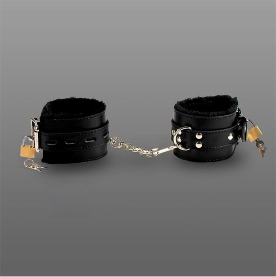 Secret Play Velvety Padded Handcuffs Black