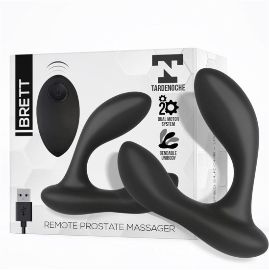 Tardenoche Brett Prostate Massager Remote Control USB Liquid Silicone