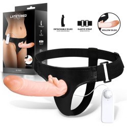 Harness Collection Latetobed Hybee Multi-Speed Strap-On with Hollow Dildo and Remote Control