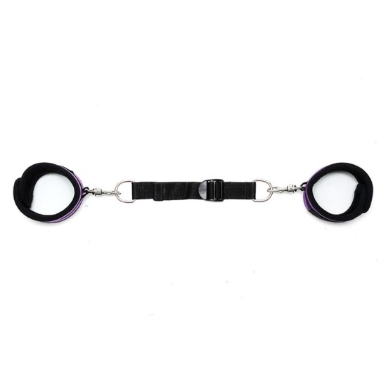 Bondage Play Rimba Ankle Cuffs with Adjustable Spreader Strap Adjustable Purple