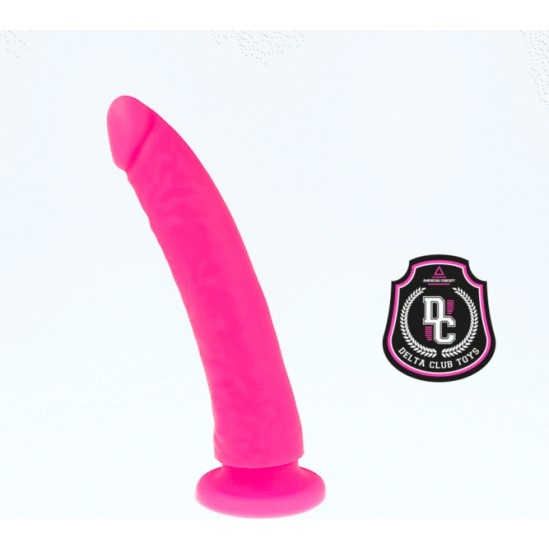 Deltaclub DELTA CLUB — ROTAĻLIETAS ROZĀ DILDO MEDICĪNAS SILIKONS 20 X 4 CM