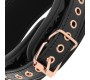 Begme Black Edition BEGME - BLACK EDITION PREMIUM VEGAN LEATHER COLLAR WITH NEOPRENE LINING