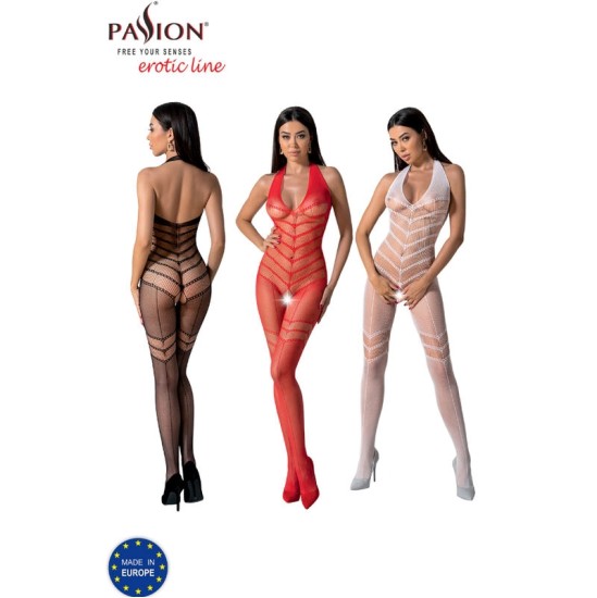 Passion Woman Bodystockings PASSION - BS100 WHITE BODYSSTOCKING VIENAS DYDIS