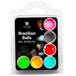 Secretplay Cosmetic SECRET PLAY SET 6 BRAZILIAN BALLS MIX EFFECT