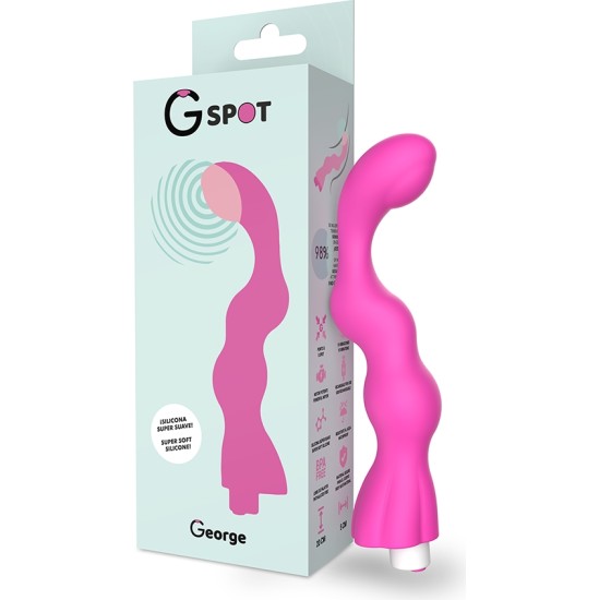 G-Spot ДЖОРДЖ ВИБРАТОР ГУМ РОЗОВЫЙ