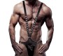 Fetish Submissive Attitude MEN'S V-SHAPED ECO-LEATHER HARNESS