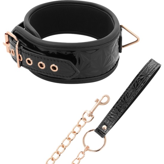 Begme Black Edition BEGME - BLACK EDITION PREMIUM VEGAN LEATHER COLLAR WITH NEOPRENE LINING