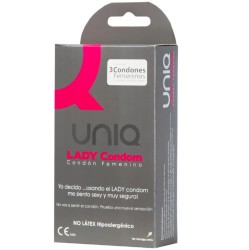 Uniq SIEVIEŠU PREZERVATĪVS BEZ LATEKSA AR PRIEKŠVIETES SITU 3 VIENĪBAS