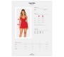 Obsessive Chemise OBSESSIVE - INGRIDIA CHEMISE & THONG RED XS/S