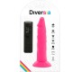 Diversia Elastīgs Dildo ar vibrāciju 23 CM - rozā