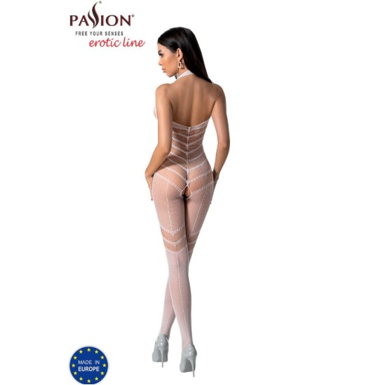 Passion Woman Bodystockings PASSION - BS100 WHITE BODYSSTOCKING VIENAS DYDIS