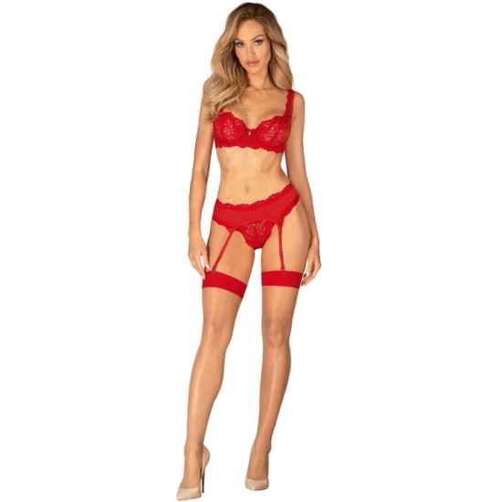 Obsessive Sets OBSESSIVE - AMOR CHERRIS SET 3 PIECES S/M