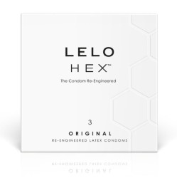 Lelo HEX Prezervatīvi oriģinālie 3gab iepakojums