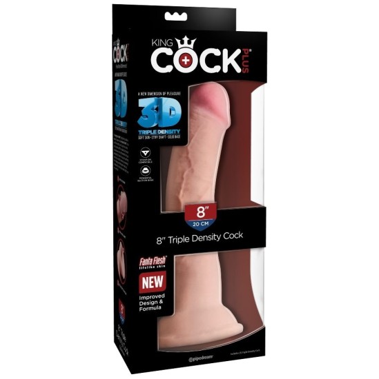 King Cock Plus ПЕТУХ KINGCOCK ТРОЙНОЙ ПЛОТНОСТИ 21,6 СМ