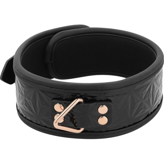 Begme Black Edition BEGME - BLACK EDITION PREMIUM VEGAN LEATHER COLLAR WITH NEOPRENE LINING