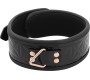 Begme Black Edition BEGME - BLACK EDITION PREMIUM VEGAN LEATHER COLLAR WITH NEOPRENE LINING