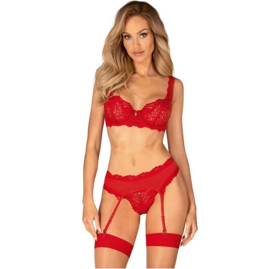 Obsessive Sets OBSESSIVE - AMOR CHERRIS SET 3 PIECES S/M