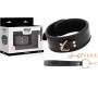 Begme Black Edition BEGME - BLACK EDITION PREMIUM VEGAN LEATHER COLLAR WITH NEOPRENE LINING