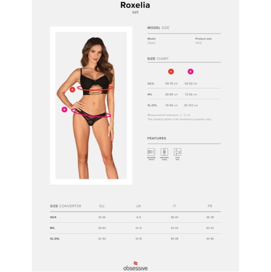 Obsessive Sets НАБОР ИЗ ДВУХ ПРЕДМЕТОВ ROXELIA XL/XXL