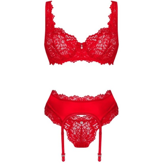 Obsessive Sets OBSESSIVE - AMOR CHERRIS SET 3 PIECES S/M