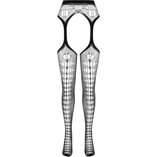 Passion Woman Garter & Stock PASSION - EKO KOLEKCIJA BODYSTOCKING ECO S008 WHITE