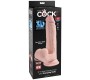 King Cock Plus Dildo ar sēkliniekiem 20,3 CM