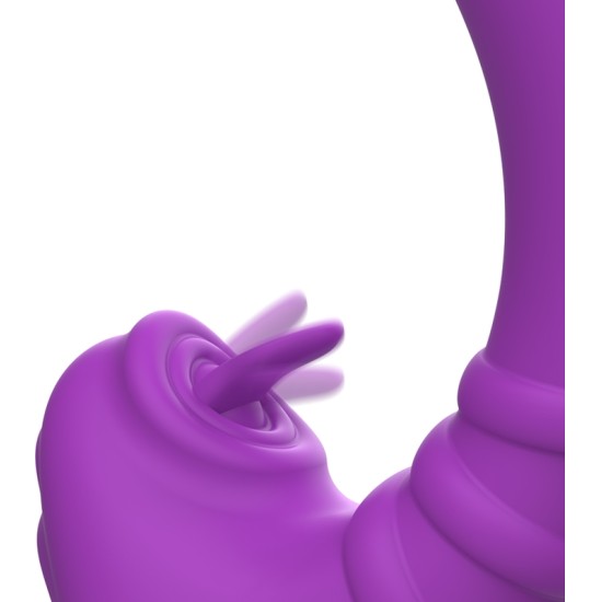 Intense Fun INTENSE - HARRY VIBRATOR FLEXIBLE WITH violets TONGUE