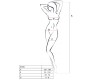 Passion Woman Bodystockings PASSION WOMAN BS036 BODYSSTOCKING BLACK VIENAS DYDIS