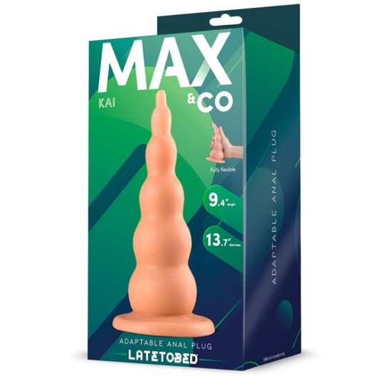 Max & Co Kai Adaptable Butt Plug Flesh 9,4 - 18.4 cm