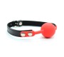 Latetobed Bdsm Line Silicone Ball Gag 4 cm Black/Red