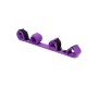 Bondage Play Spreader Bar with 4 Cuffs Purple