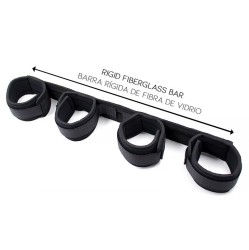 Latetobed Bdsm Line Spreader Bar with Rigid Bar and Soft Cuffs