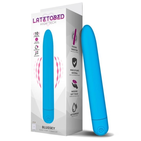 Latetobed Bluesky Vibe 10 Functions 18,5 cm USB Mate Blue