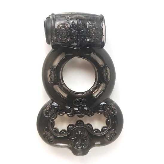 A-Gusto Penis Ring with Vibration Black