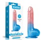 Lovetoy Dildo Dazzle Studs 7.5 rozā un zilā krāsā